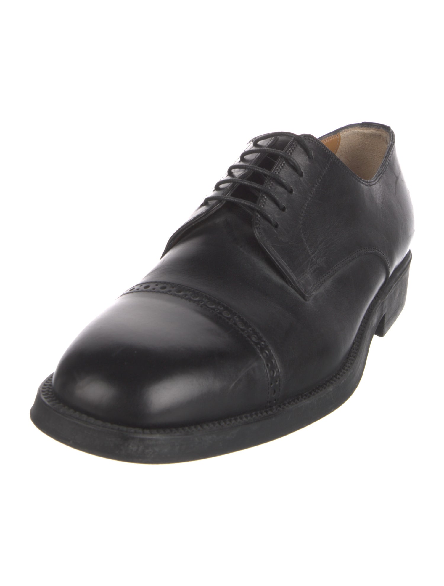 Santoni Leather Derby Shoes