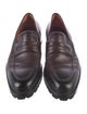 Santoni Leather Dress Loafers