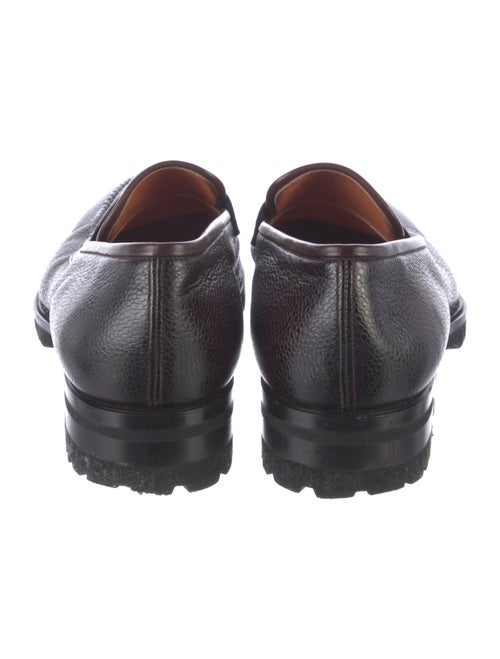 Santoni Leather Dress Loafers
