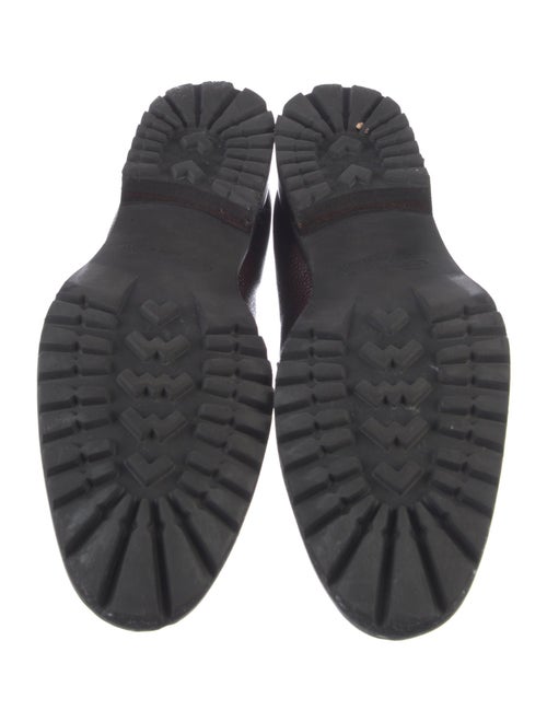 Santoni Leather Dress Loafers