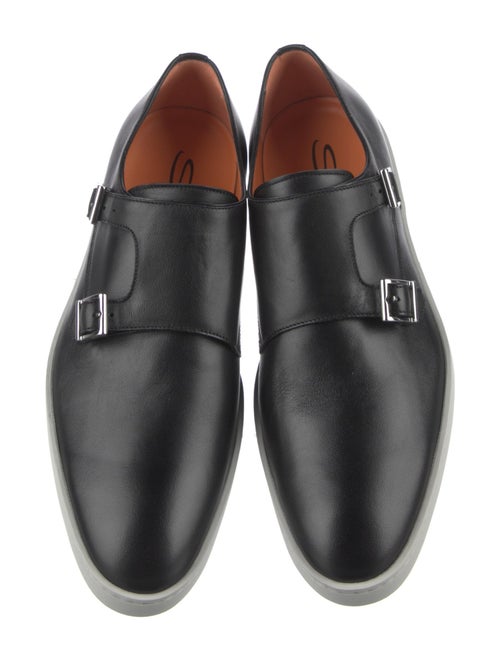 Santoni Leather Monk Straps