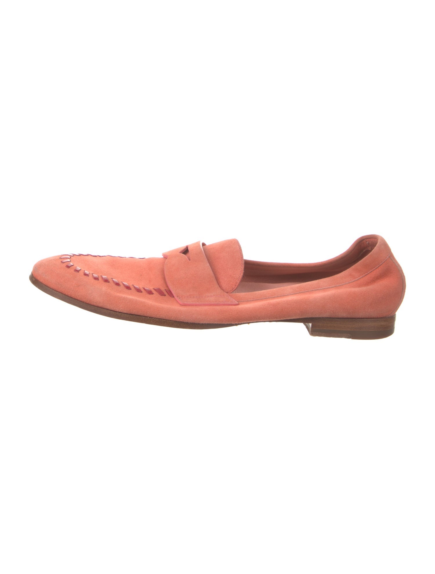 Santoni Suede Ballet Flats
