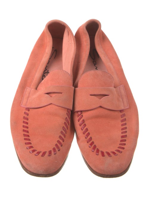 Santoni Suede Ballet Flats