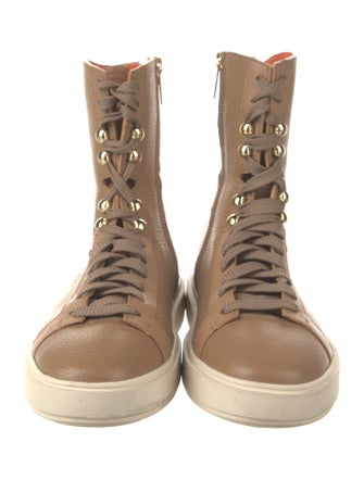 Santoni Leather Sneakers