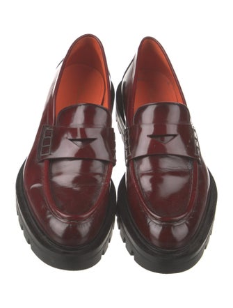 Santoni Leather Loafers