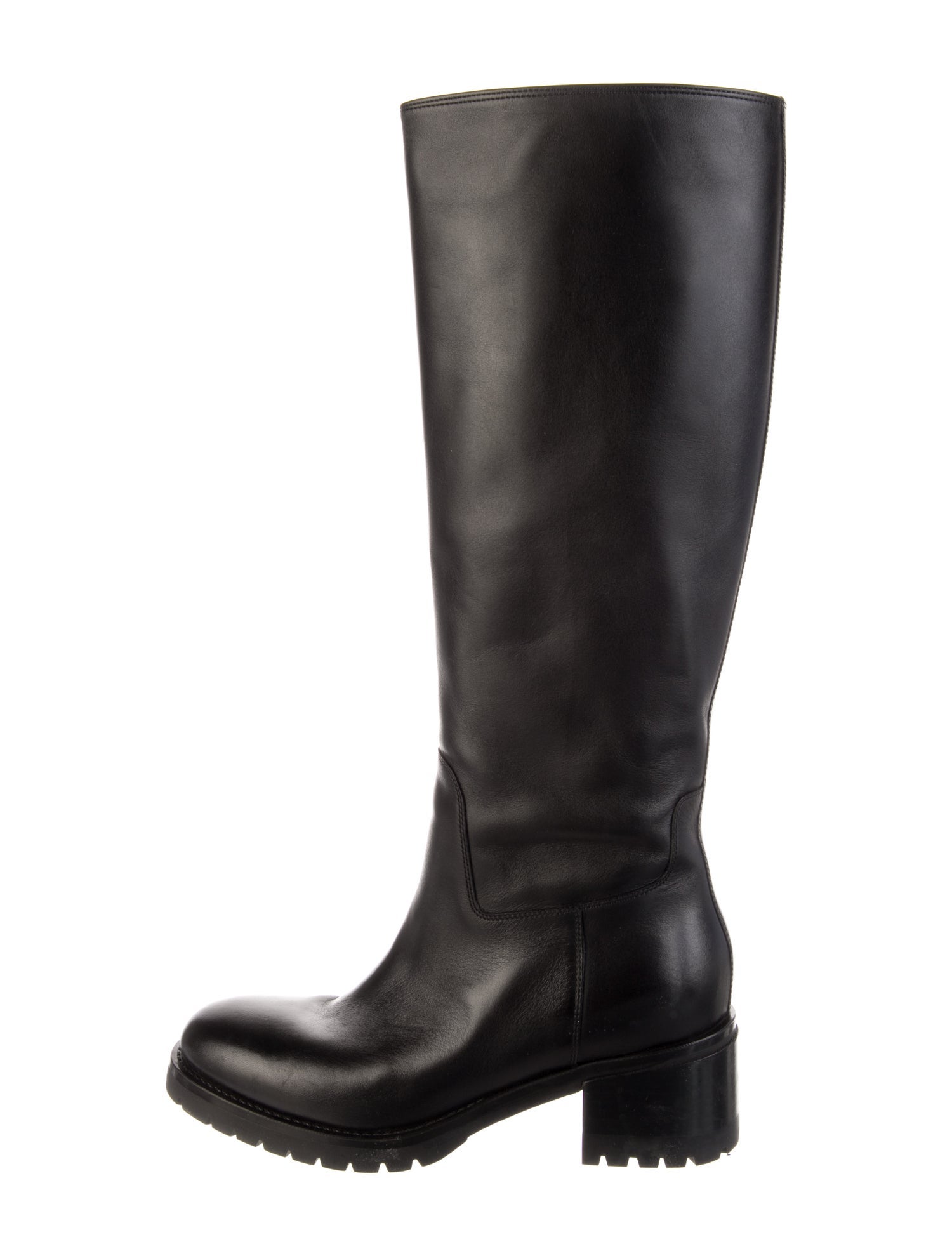 Santoni Leather Riding Boots