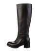 Santoni Leather Riding Boots