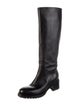 Santoni Leather Riding Boots