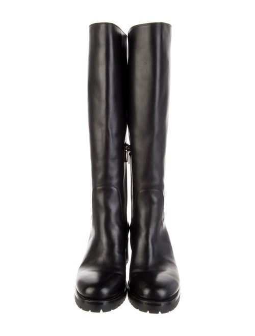 Santoni Leather Riding Boots