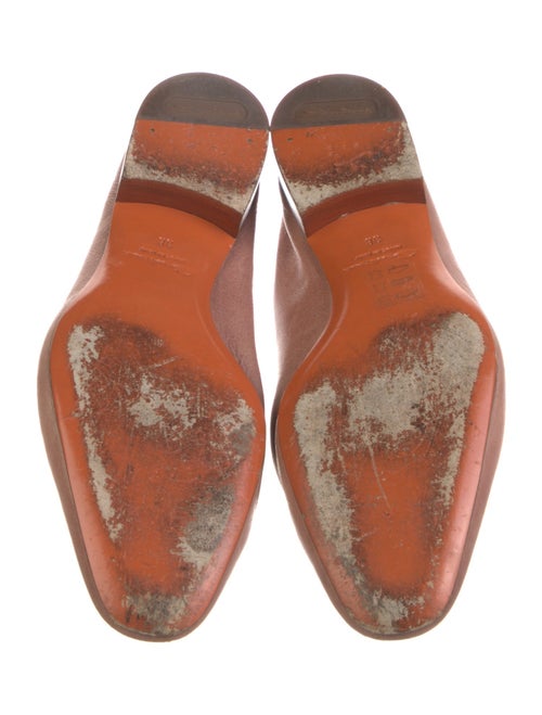 Santoni Leather Tassel Accents Loafers