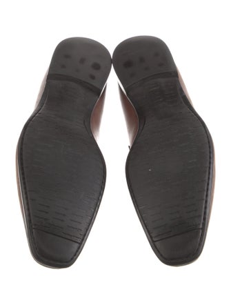 Santoni Leather Dress Loafers