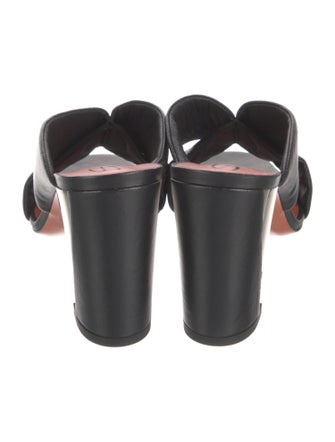 Santoni Leather Slides