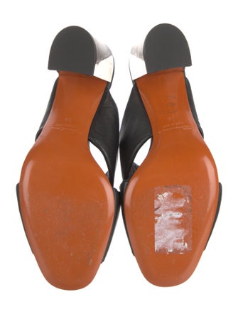 Santoni Leather Slides