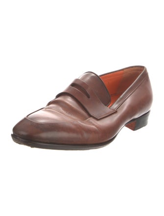 Santoni Leather Loafers