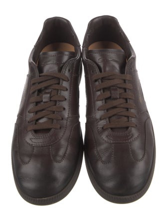 Santoni Leather Sneakers