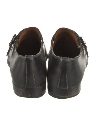 Santoni Leather Monk Straps