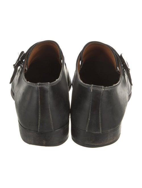 Santoni Leather Monk Straps