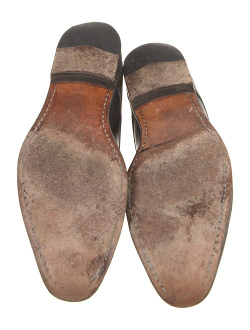 Santoni Leather Monk Straps
