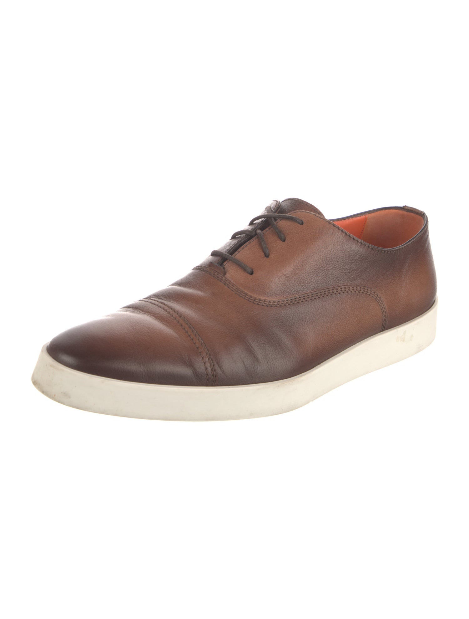 Santoni Leather Oxfords