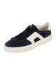 Santoni Suede Colorblock Pattern Sneakers