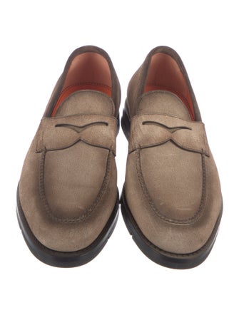 Santoni Suede Loafers