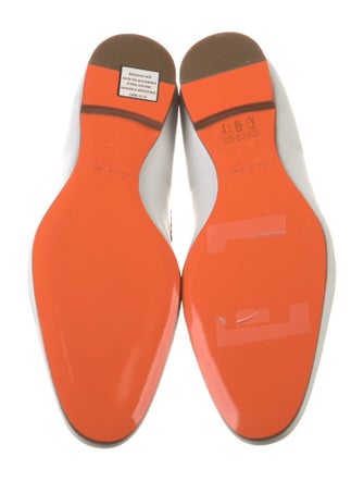 Santoni Leather Bow Accents Loafers