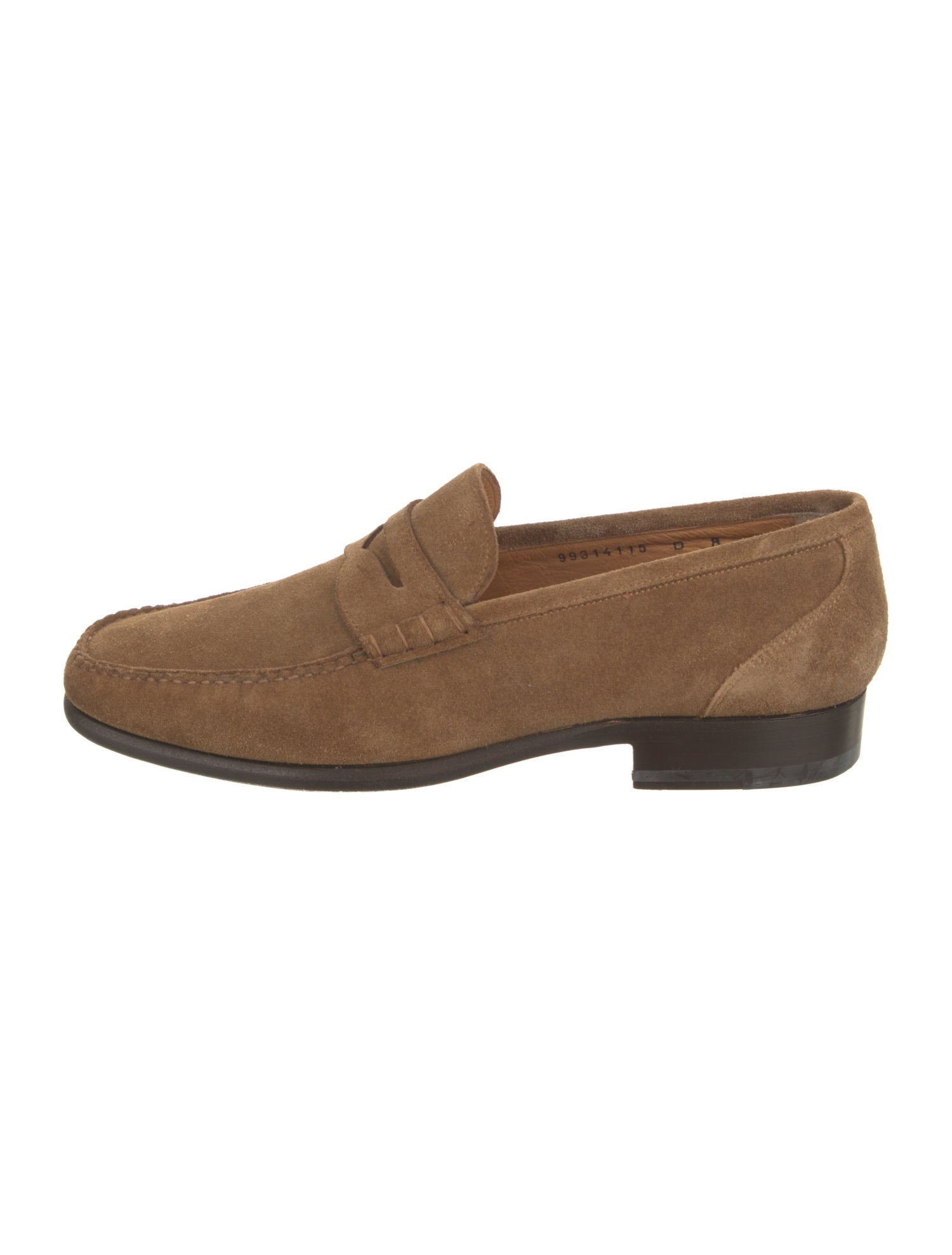 Santoni Suede Dress Loafers