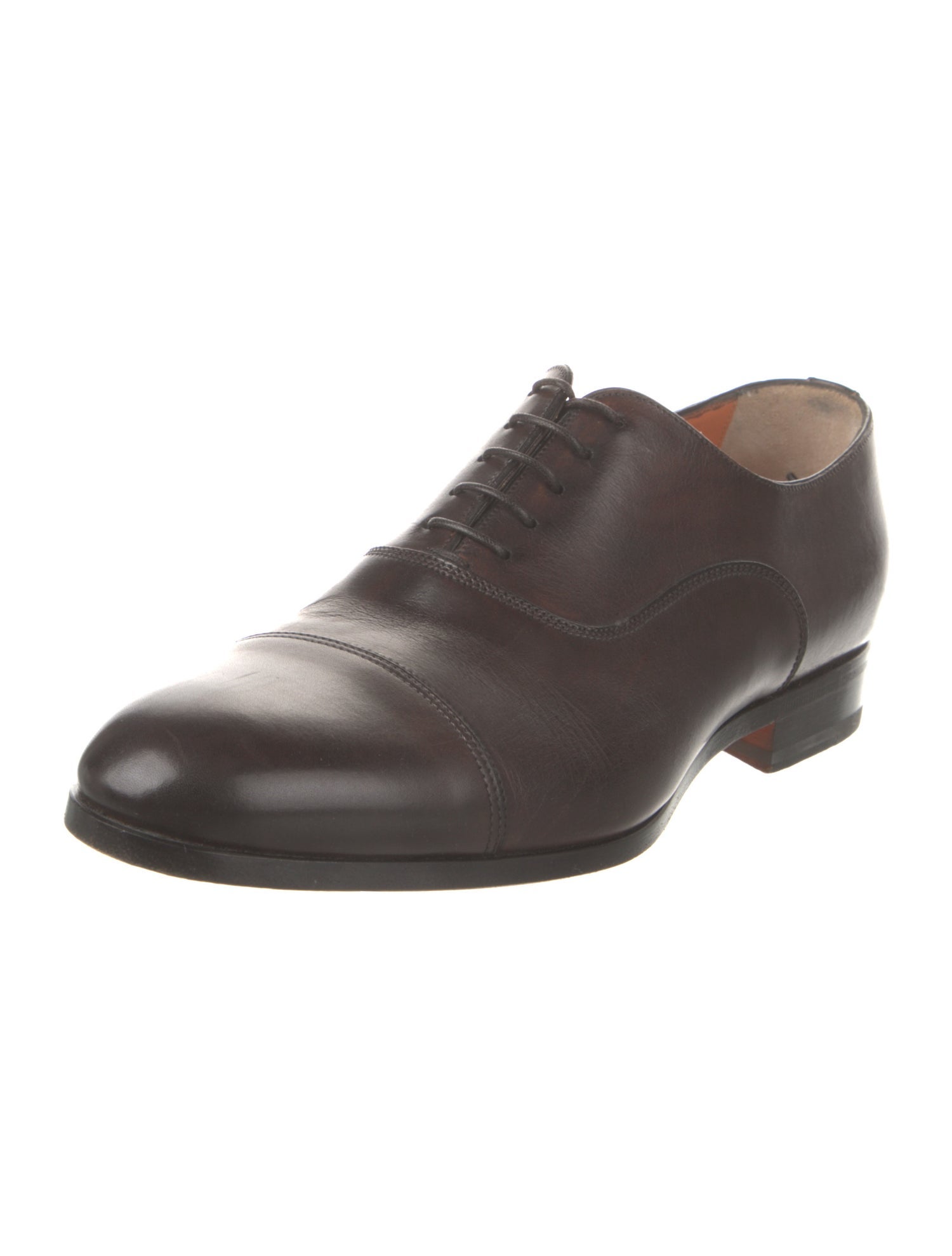Santoni Leather Oxfords