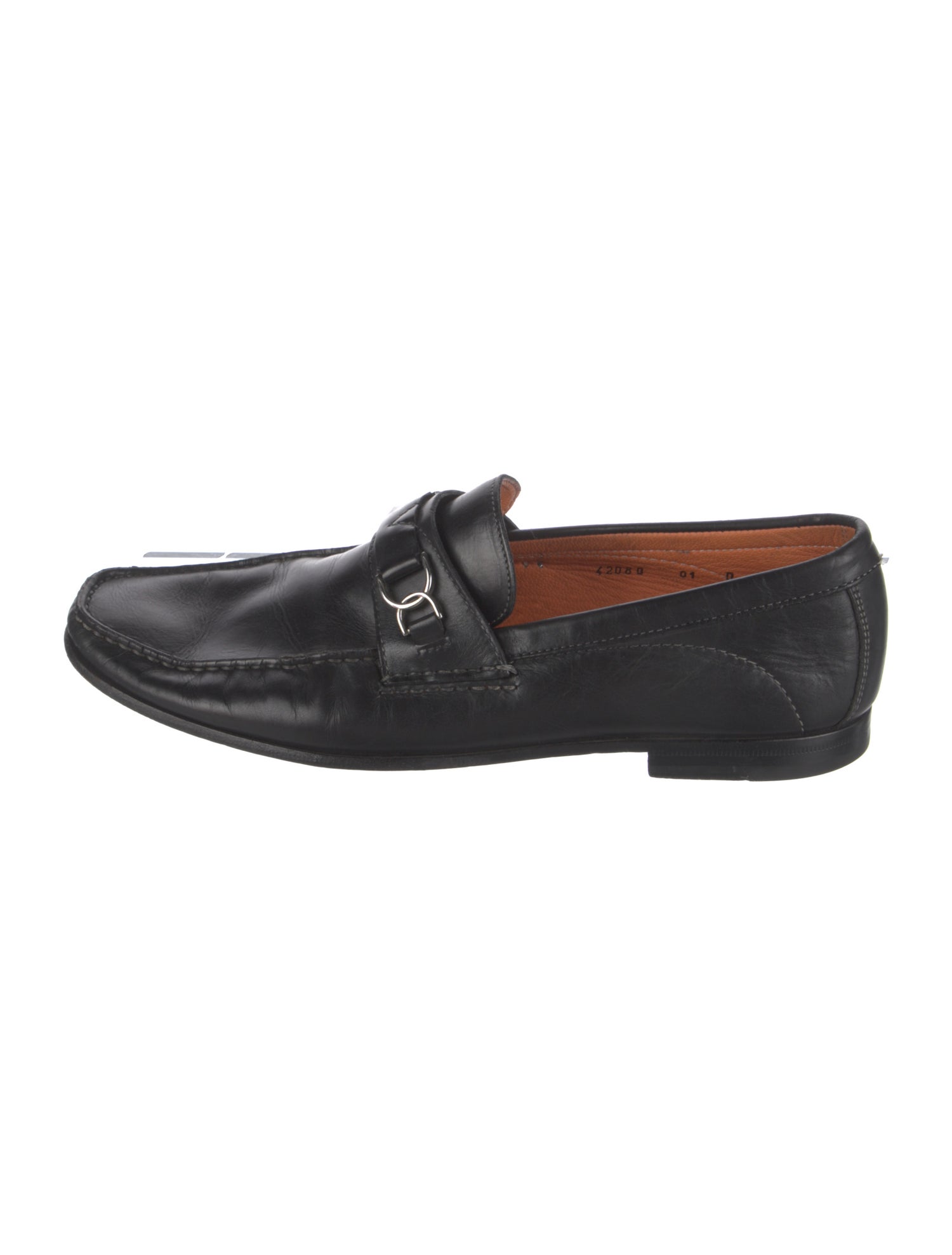 Santoni Leather Dress Loafers