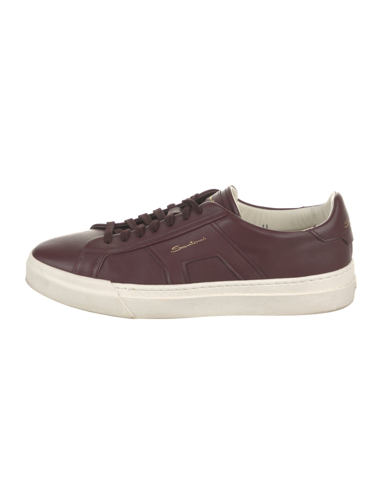 Santoni Leather Sneakers