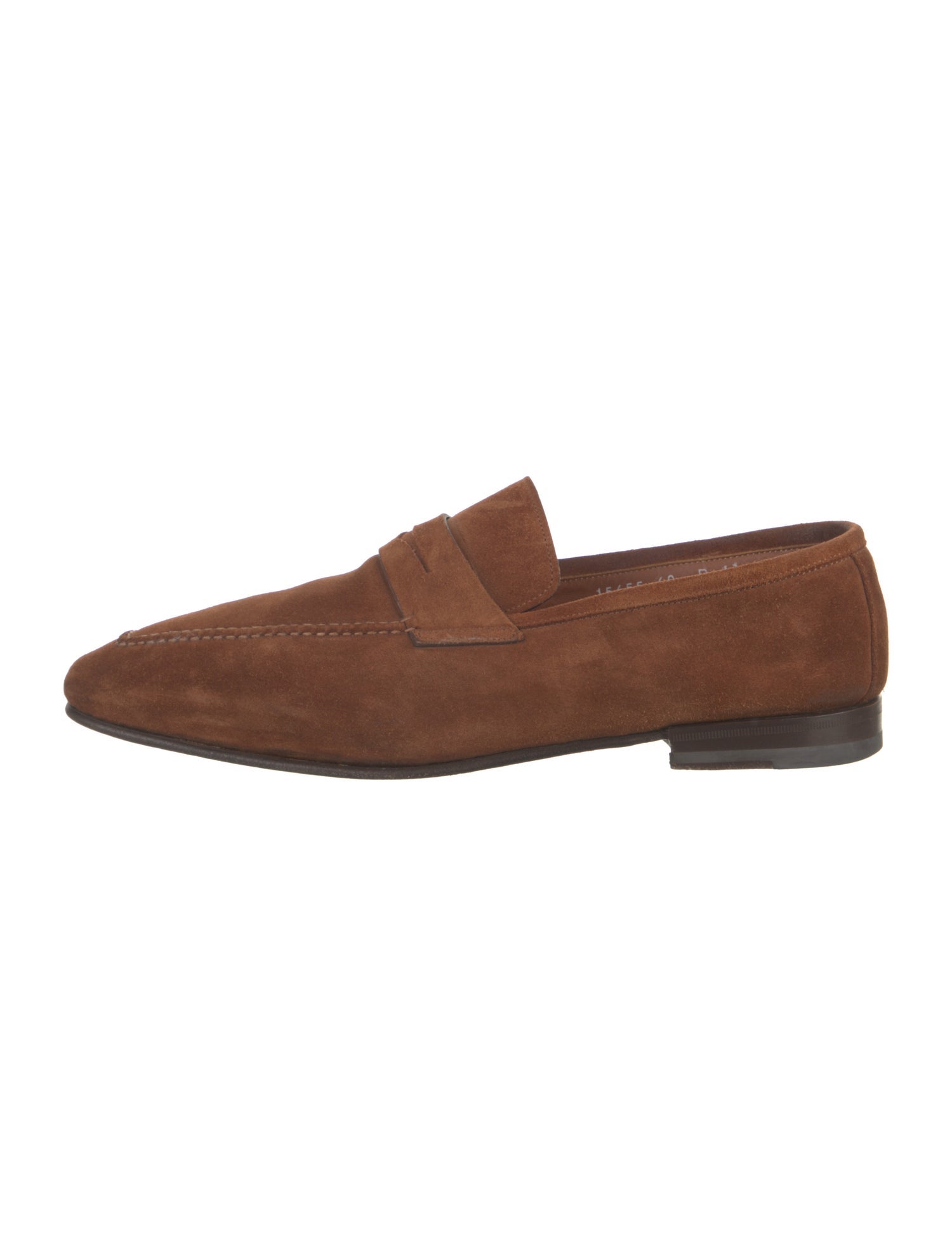 Santoni Suede Dress Loafers