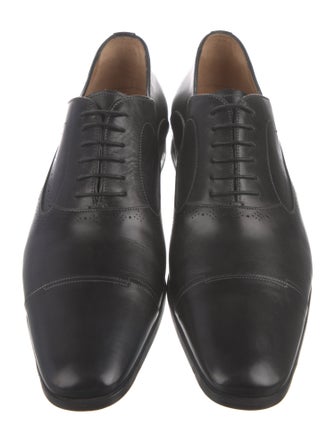 Santoni Leather Oxfords