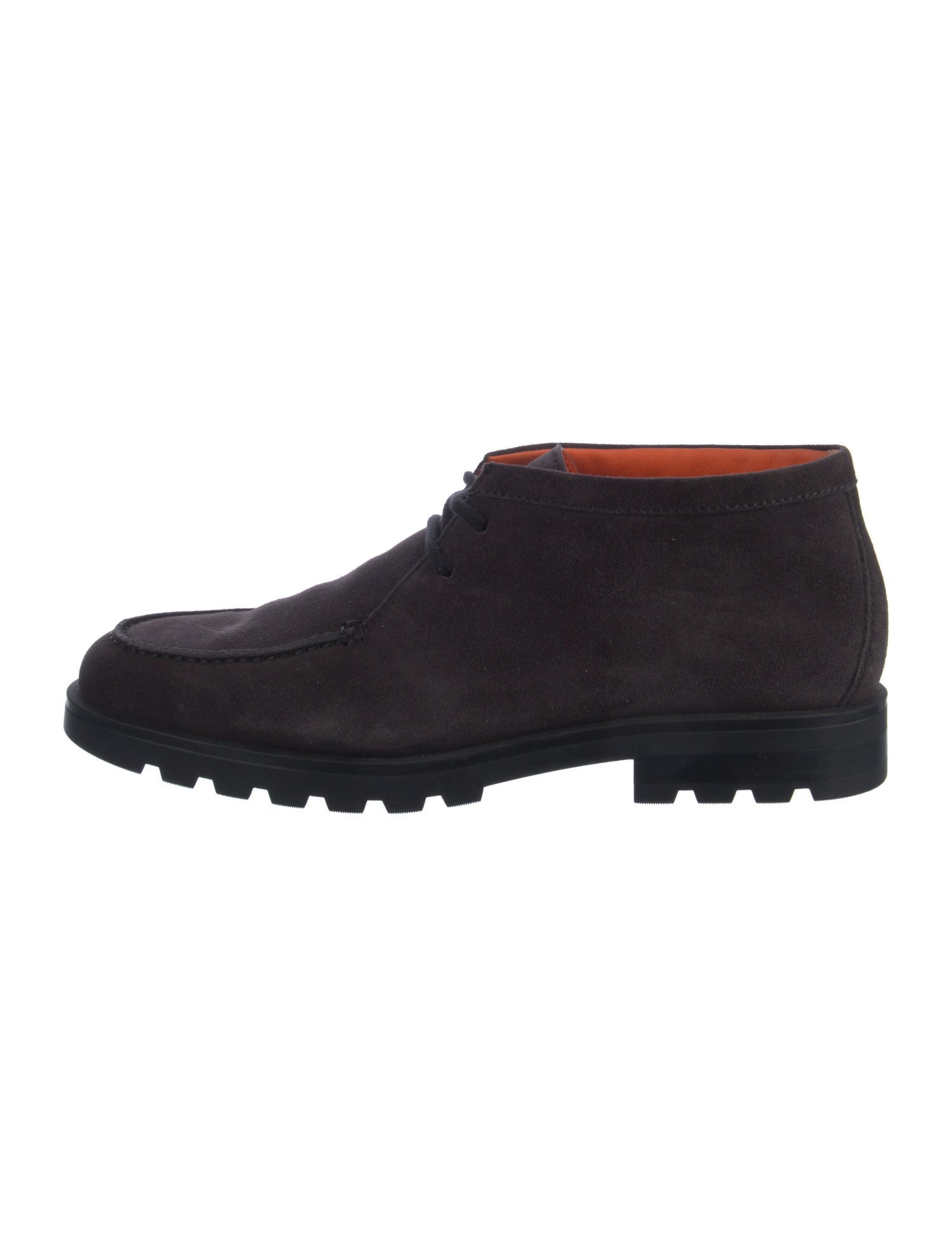 Santoni Suede Lace-Up Boots