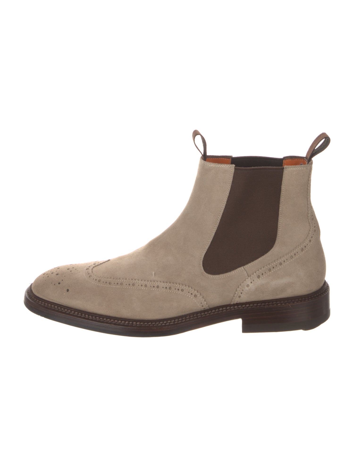 Santoni Suede Chelsea Boots