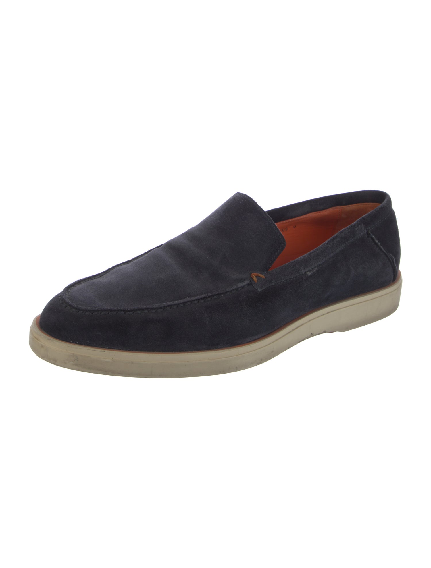 Santoni Suede Boat Shoes