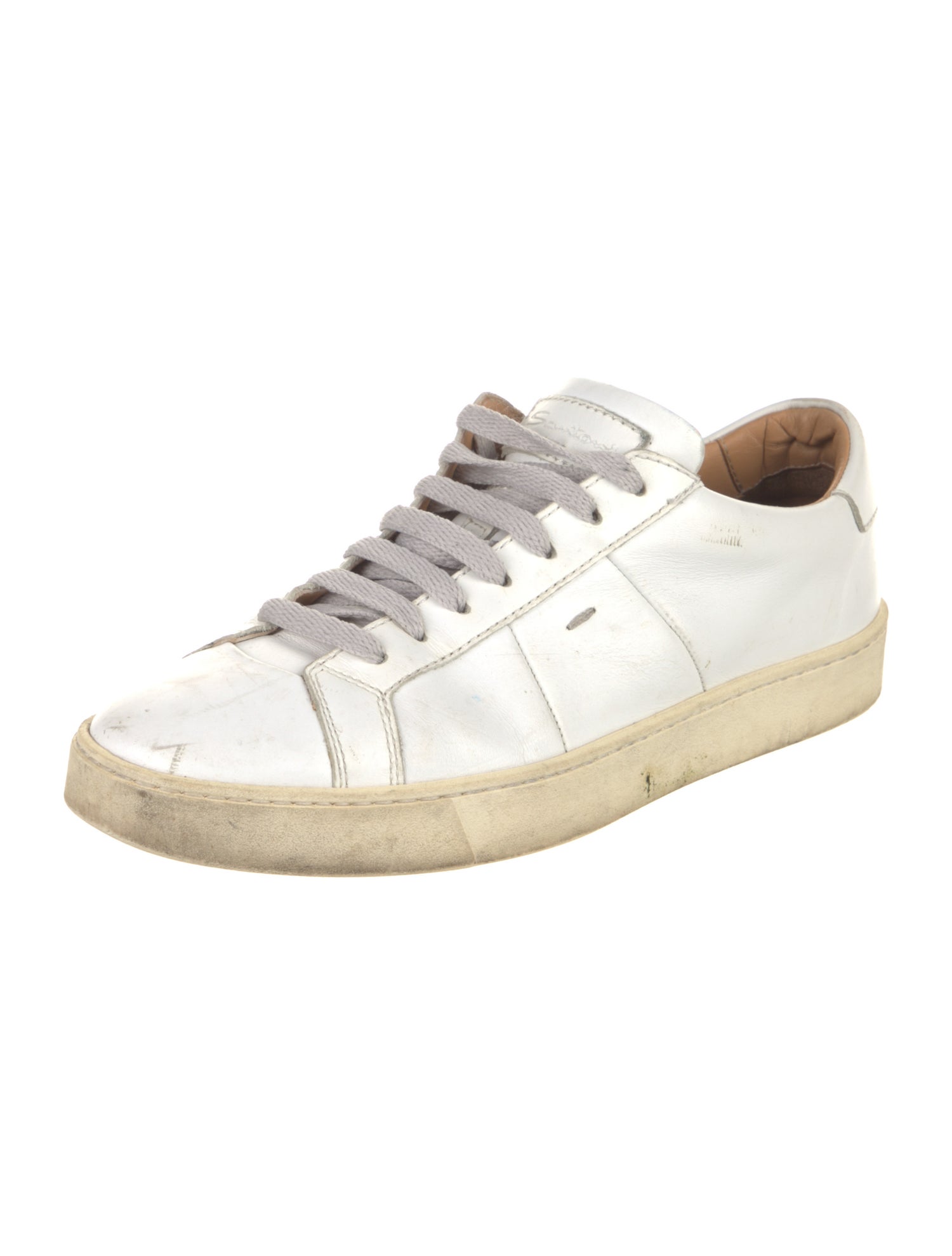 Santoni Leather Sneakers