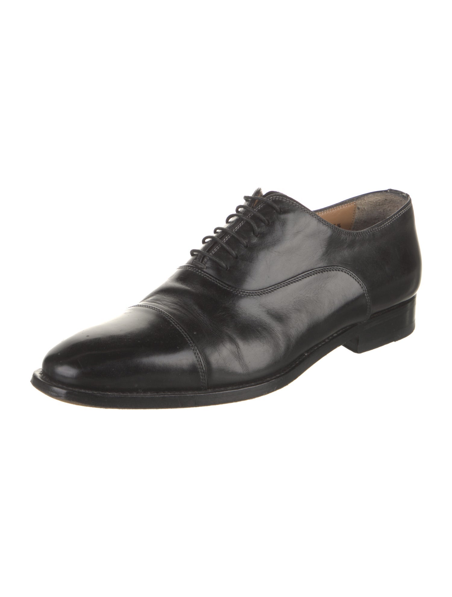 Santoni Leather Oxfords
