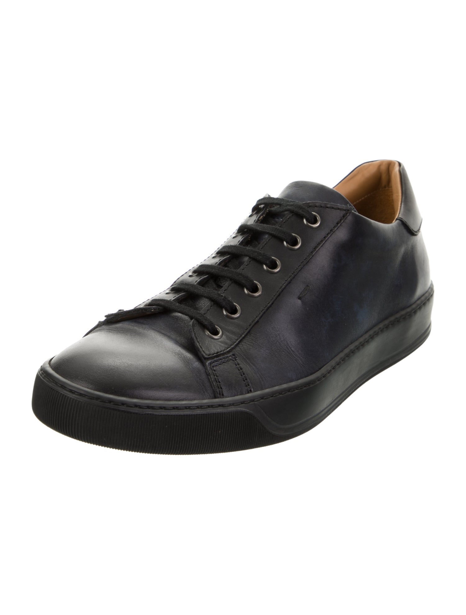 Santoni Leather Sneakers