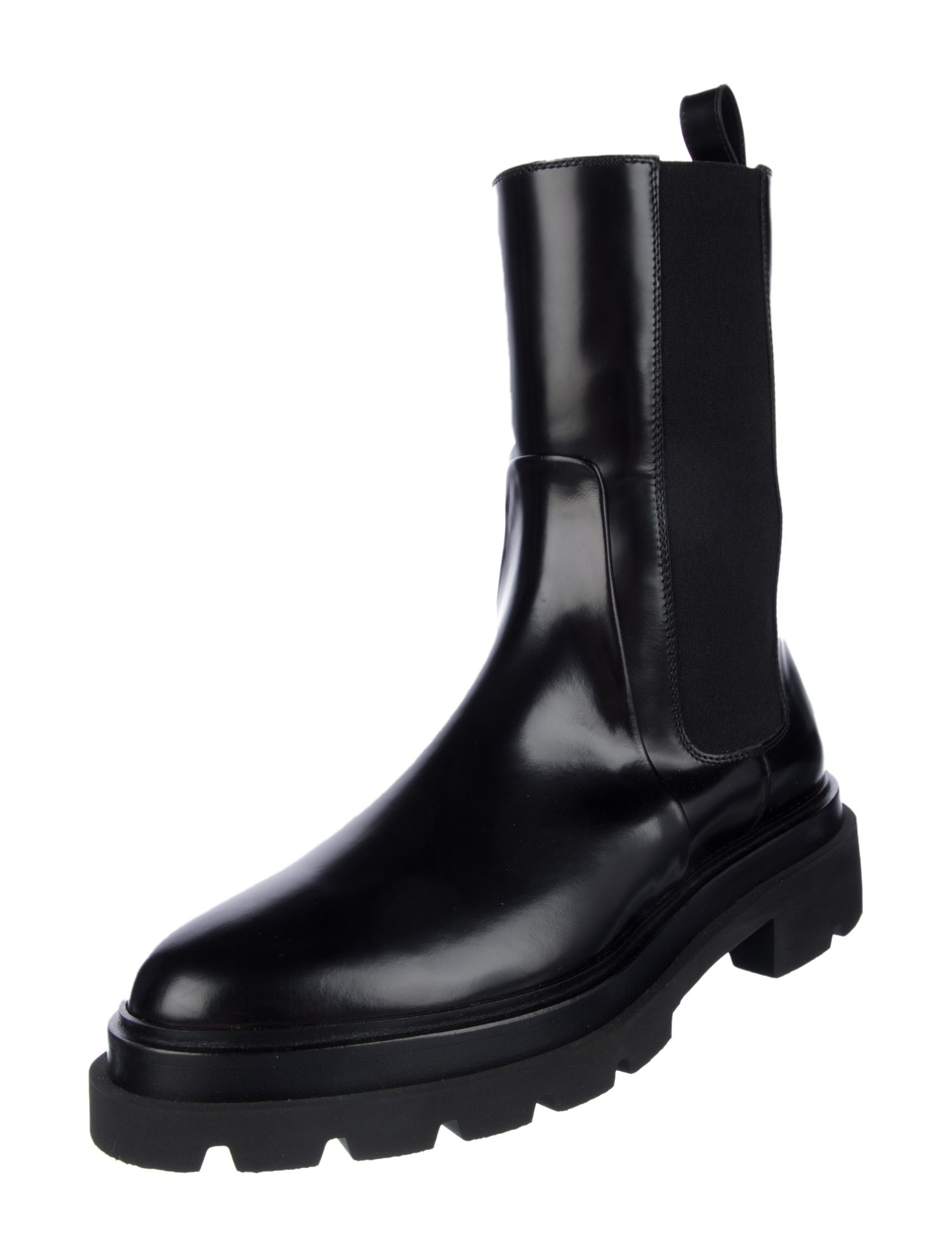 Santoni Leather Chelsea Boots