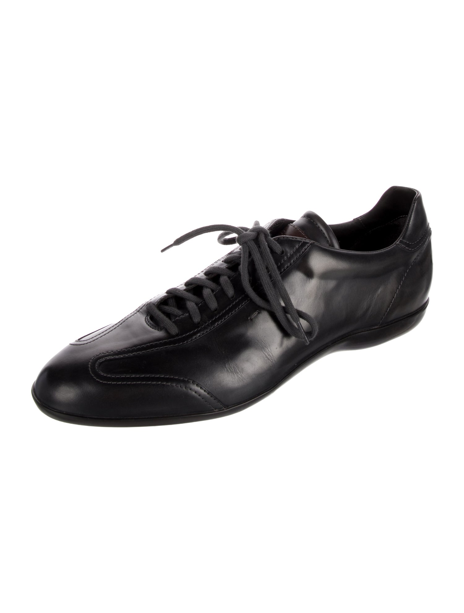 Santoni Leather Oxfords