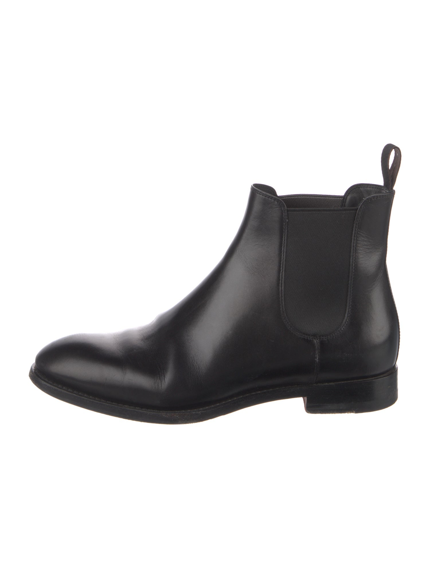 Santoni Leather Chelsea Boots