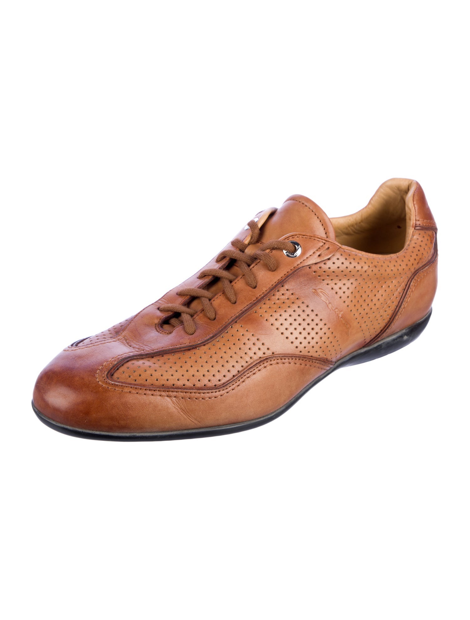 Santoni Leather Sneakers