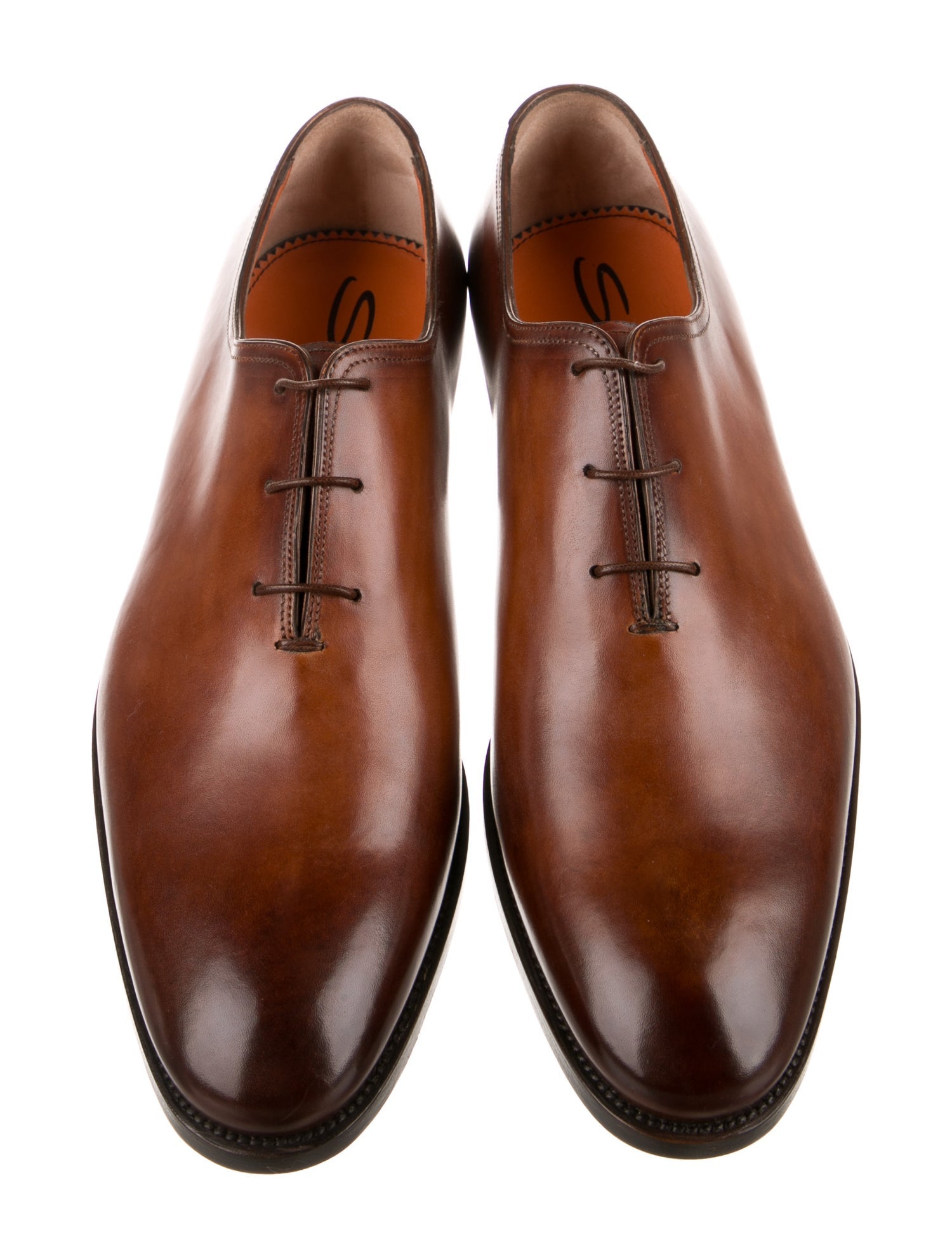 Santoni Leather Oxfords