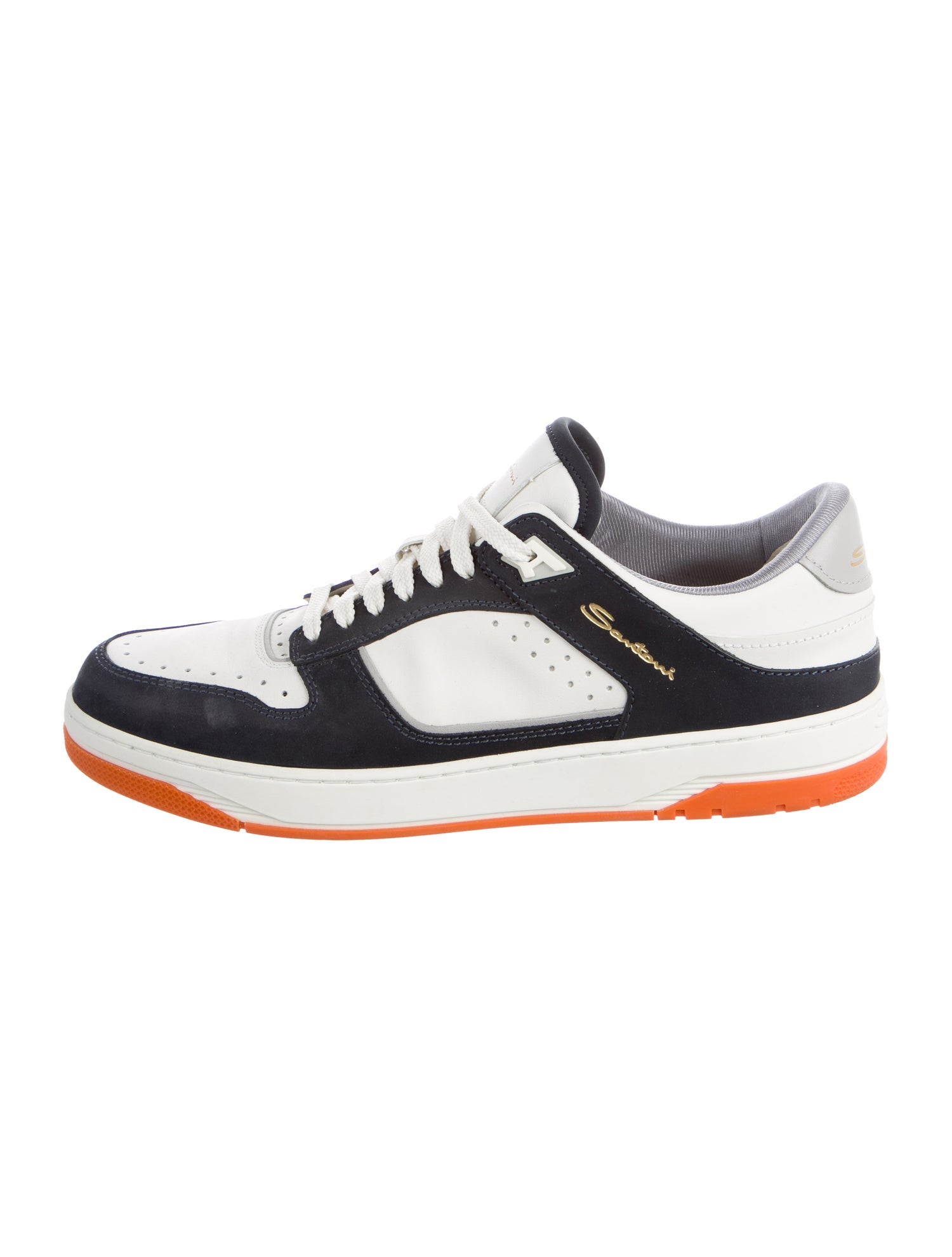 Santoni Leather Sneakers
