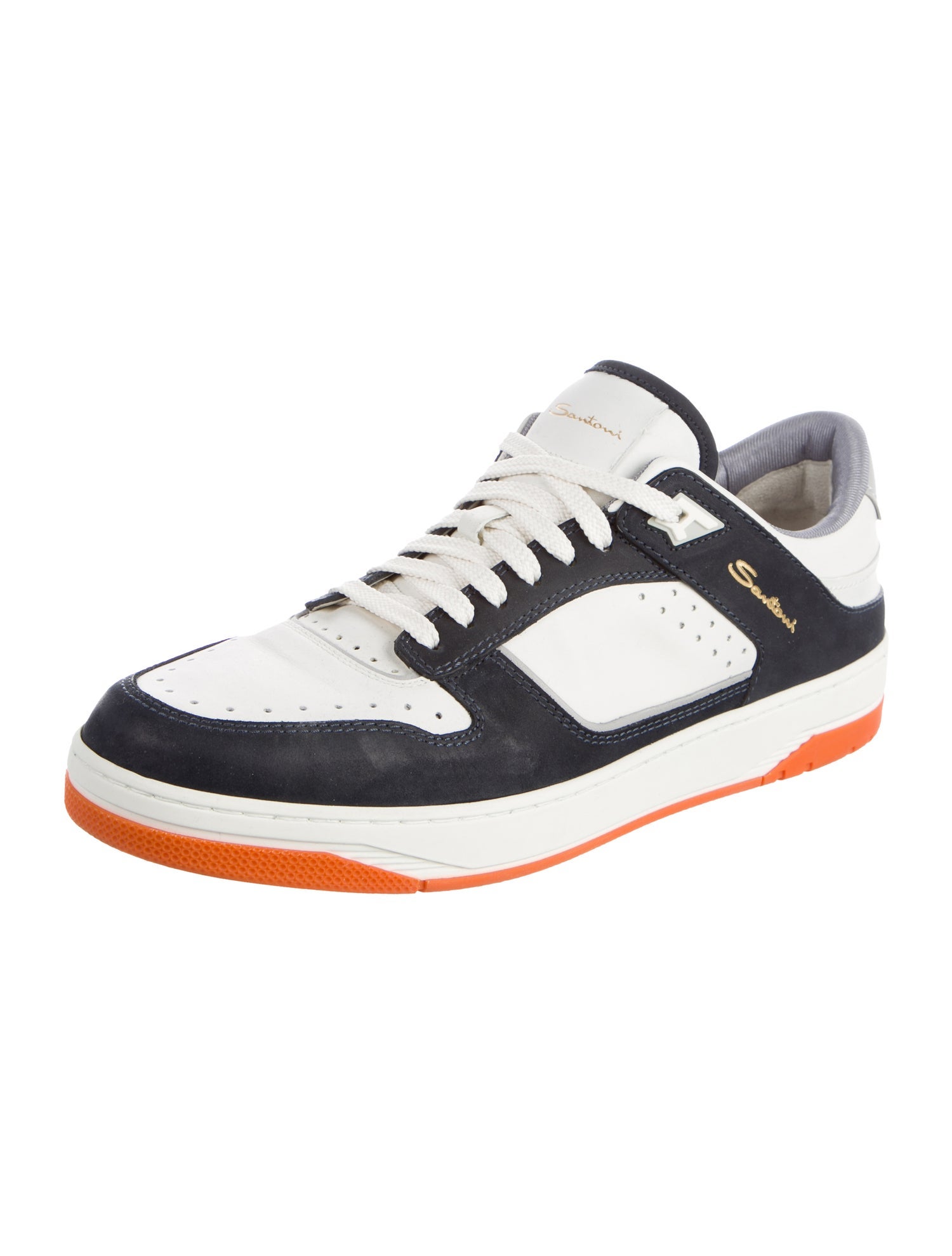 Santoni Leather Sneakers