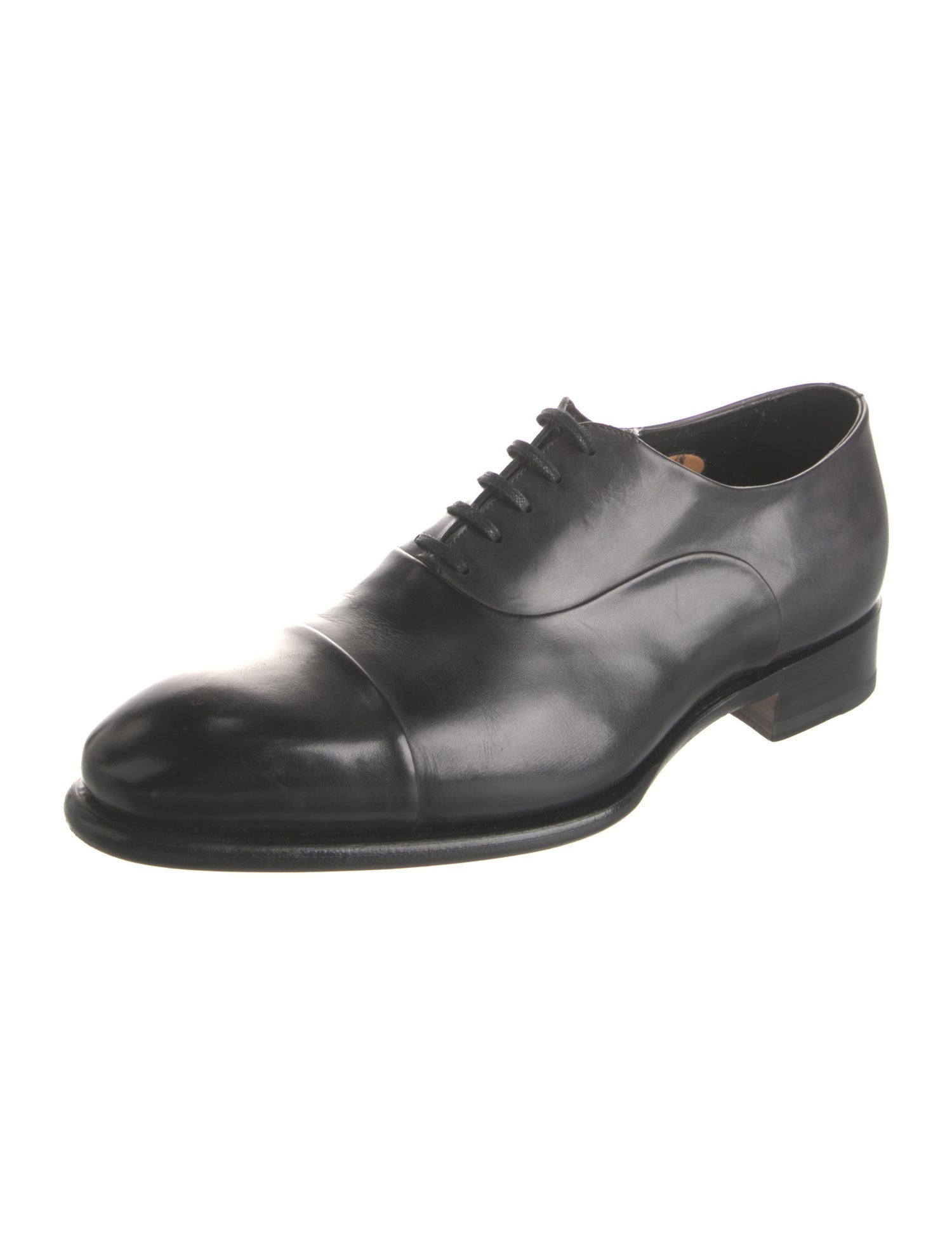 Santoni Leather Oxfords