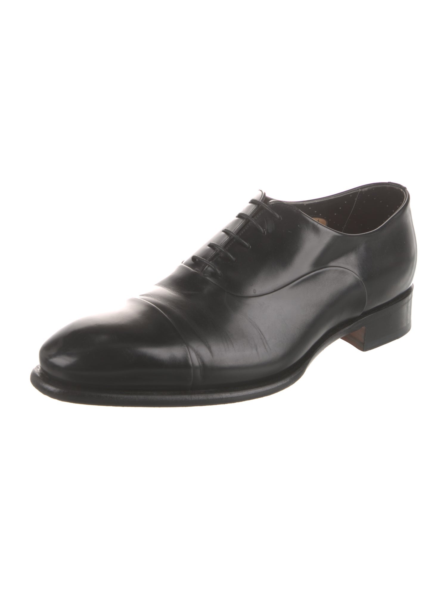 Santoni Leather Oxfords