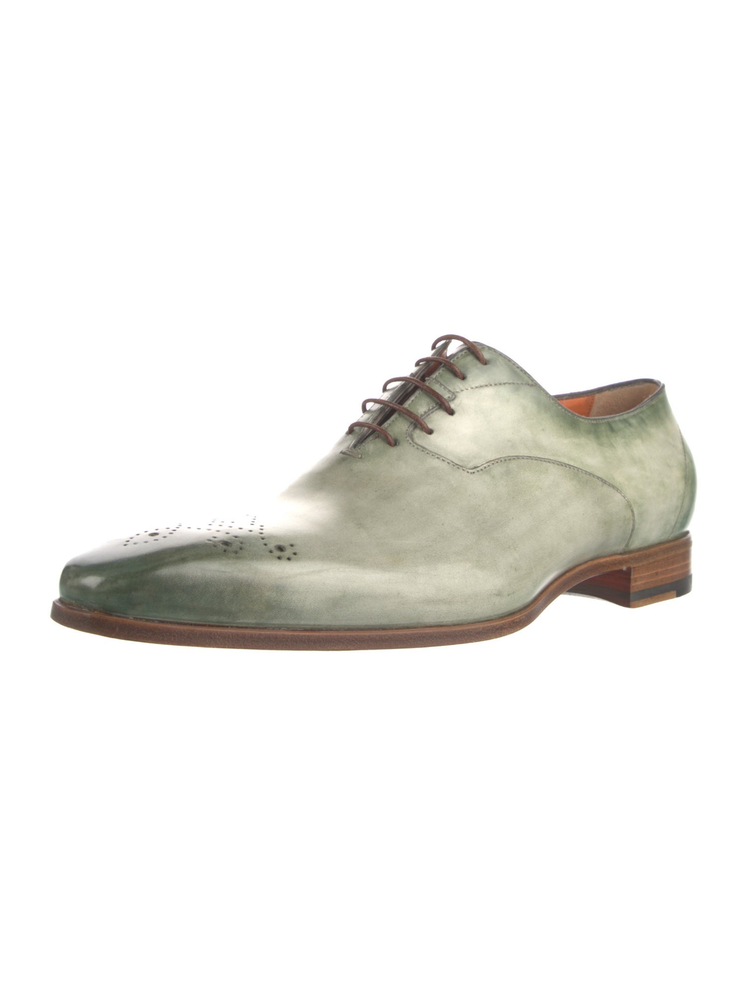 Santoni Leather Oxfords