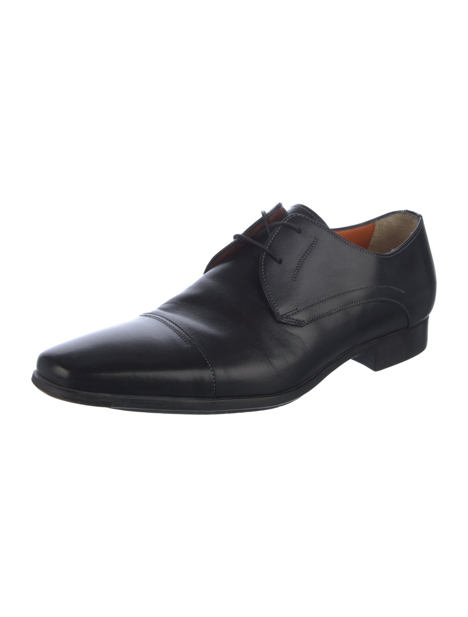Santoni Leather Derby Shoes