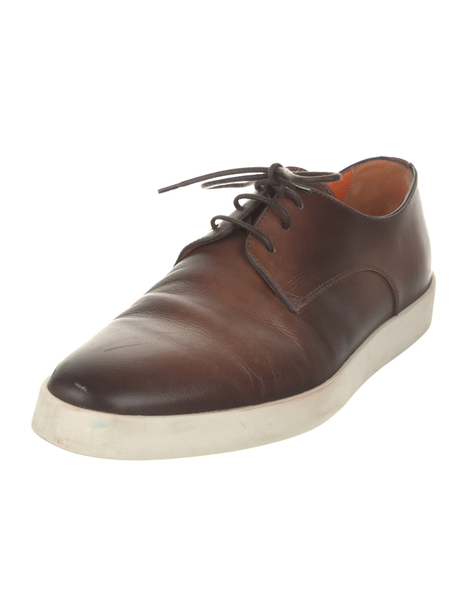 Santoni Leather Derby Shoes